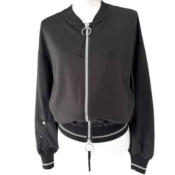 Ramy Brook bomber Jacket, full zip, black size S - Picture 1 of 11